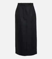 [CO] CO Pinstripe wool pencil skirt AU 4 black
