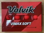Volvik Vimax Soft Matte Red Golf Balls 12 golf balls