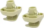 X AUTOHAUX 2pcs Beige Car Plastic Sun Visor Hook Clip Bracket Retainer 88217S04003ZA for Honda Accord Civic CR-V Element Odyssey Pilot Ridgeline