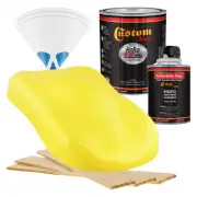 HOT ROD FLATZ Rally Yellow Quart Kit URETHANE Flat Auto Car Paint Kit