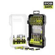 RYOBI Diamond Grit Driving Set 52-Pieces with Modular Case For Storage Hex Shank