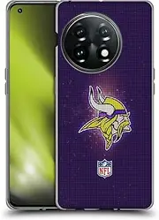 Head Case Designs Officially Licensed NFL LED Minnesota Vikings Artwork Soft Gel Case Compatible with OnePlus 11 5G