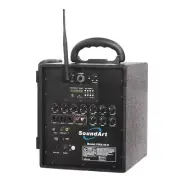 NEW Soundart 40 Watt Rechargeable Wireless PA System w/ Microphone, MP3 Player