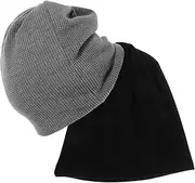 [Toddmomy] 2Pcs Winter Thicken Hat for Men Women Windproof Running Cap Stylish Warm Cycling Gear for Cold Weather Outdoor Activities Comfortable Material