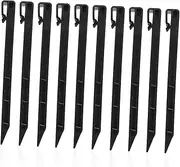 SUPVOX 20 pcs Outdoor Plastic Ground Stakes Durable Gardening Spikes for Lawn Garden and Landscape Securely Anchor Artificial Grass and with Sharpened Design