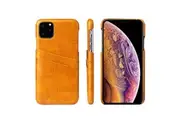 For iPhone 11 Pro Max Case Deluxe Leather Wallet Back Shell Slim Cover Yellow