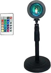 LED Sunset Lamp - Sunset Lamp Multicolor Table Projector | Home Business Rotatable Night Lantern for Romantic Decor for Bedroom, Gathering