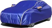 Waterproof Full Car Covers for Honda Civic Type R 2017-2022 | Outdoor Car Protection Cover Dustproof Breathablewith Cotton Lining ZSMFCD(Blue)