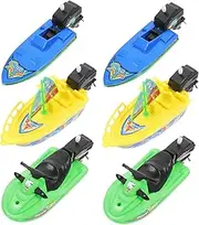 6Pcs Bath Boats for Safe Plastic Sailboat with Movable Design Versatile Bath Decor Options for Playtime and Bathtubs and Pools