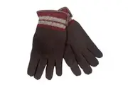 DENTS Wool Gloves Winter w/ Warm Fleece Insulated Thermal Knitted - Brown