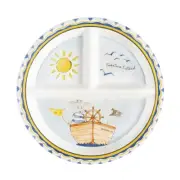 Baby Cie - Adventure Awaits Round Textured Sectioned Plate - 392AVA