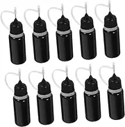 10Pcs Precision Tip Squeeze Bottles for Glue Application Refillable Oil Applicator with Design for Arts Crafts Projects and Fine Detailing