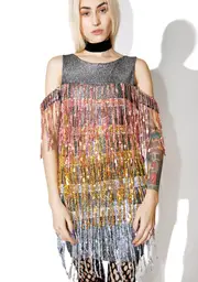 [Jaded London] Sequin Fringe Mini Dress