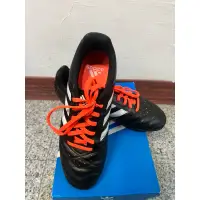 在飛比找蝦皮購物優惠-adidas 足球鞋 黑 橘 膠釘 愛迪達足球鞋二手24號