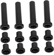 12pcs Swing Arm Bushing Control Arms Kit Suspension Knuckle Bushing Electric Drill Sleeve Control Arm Bushing Removal Tool Front Control Arm Bushings Polaris Bushings Black Plastic iplusmile