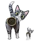 Storage Rack Funny Cat Hook Coat Hanger Wall Mounted Sticky Hook Towel Rack