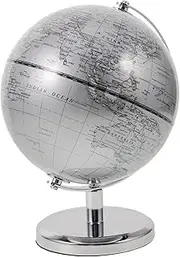 SOPOTUTU Educational Spinning World Globe for Compact Geography Learning Tool with Stand Ocean Globe Figurine for Home Office Classroom Decor