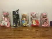 Precious Moments-Wizard of Oz Dolls (Glinda,Lion,Witch,Glinda) and PM Santa Doll
