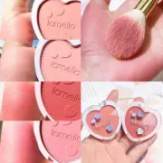 Blush Makeup Love Palette 4 Color Mineral Powder Peach Red Rouge Lasting Natu