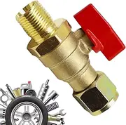 Air Compressor Ball Valve - Brass Thread Pipe Fitting,Heavy Duty Automotive Replacement Maintenance Improving Driving Safety