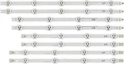 NIBOTT 8 PCS LED Backlight Strip Fit for LIG 37LN5403 37LN540B 37LN541U 37LA613V 37LA615V LATWT370R 6916L-1138A 1137A 1139A 1140A