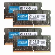 Crucial 4x 8GB 2Rx8 PC4 DDR4-2133P 17000Mhz SODIMM Laptop Memory Non Ecc 260Pin