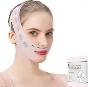 MASIKA Chin Strap for Sleeping,Adjustable Chin Strap,Jaw Strap,Jawline Shaper,V-Line Mask Chin Up Mask V Shaped Face Mask, Jaw Exerciser,Reusable chin strap,Leaf pattern。