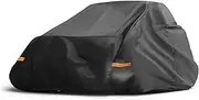 X AUTOHAUX UTV Cover for Can-Am Maverick X3 RS Turbo 2 Seaters Waterproof Side by Side Cover for Can-Am Maverick X3 x RS Turbo RR Outdoor Sun Rain Protection 210D-PU Oxford Cloth Black