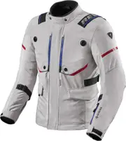Revit Vertical GTX Motorcycle Textile Jacket, silver, Size M for Men