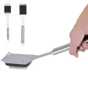 2 Pack BBQ Grill Brush Set Stainless Steel Wire Brushes in 41.9cm and 35.6cm for Outdoor Grilling