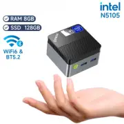 KB5 Mini PC Intel Celeron N5105 Windows 11 Pro 4K Mini PC DDR4 8GB RAM 128GB ROM