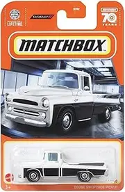 [Matchbox] 1:64 Scale Diecast Dodge Sweptside Pickup Truck (White, 1914 Model, Kid, Unisex, Children)