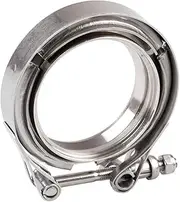 3" SS304 Steel V-Band Flange & Clamp Kit for Turbo Exhaust Downpipe