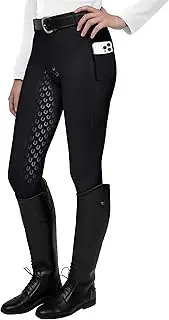 FitsT4 Sports Horse Riding Leggings Ladies Women Silicon Full Seat Jodhpurs Equestrian Gym Yoga Tights Breeches Equine
