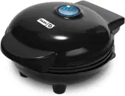 DASH DMW001BK Mini Maker for Individual Waffles, Hash Browns, Keto Chaffles with