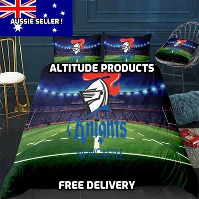 NRL New Newcastle Knights Rugby League Doona / Duvet Cover and 2 Pillow Slips