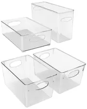 Sorbus 4pc Refrigerator And Freezer Organizer Bins