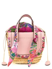 [Cuba Lab] Cuba Lab-Habanera Silk- Bomb Flower Borse A Mano Rosa-Donna OS