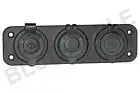 3way 12V Accessory Plate Flush mount Cigarette DUAL USB Engel Fridge socket