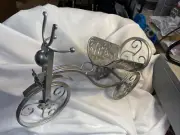 Tricycle Bike Wine Bottle Holders or Wall Mounted Wine Racks Metal