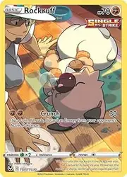 Pokemon – Rockruff TG07/TG30 – Silver Tempest – Trainer Gallery Full Art – Foil Card