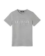Versace Boys' Melange Jersey Milano Logo Tee - Little Kid, Big Kid