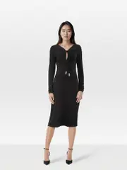 Black Cut Out Detail Dress