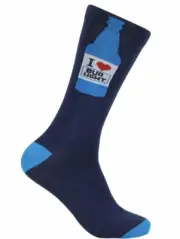 I Love Bud Light Beer Mens Crew Socks Post Malone Christmas Gift Budweiser NEW