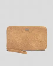 [Billabong] Billabong Women's Bandana Mandala Travel Wallet in Light Tan Brown One Size Light Tan Brown
