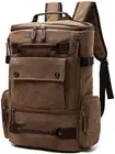 Vintage Canvas Backpack Casual Travel Rucksack 16inch Laptop Daypacks Hiking