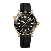 Omega Seamaster Diver 300m Yellow Gold & Stainless Steel Black Dial 210.22.42.20.01.001