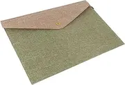 UTHCLO Document Holder Bag Thicker Felt Army Green Office File Folder Snap Closure