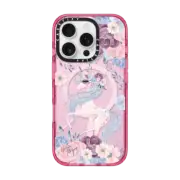 iPhone 16 Pro Impact Case MagSafe Compatible Winter Unicorn Floral by Nature Magick