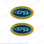 Fits Grady White Sportsman 170 Logo Decals (Set of 2) - Reproductions in Stock